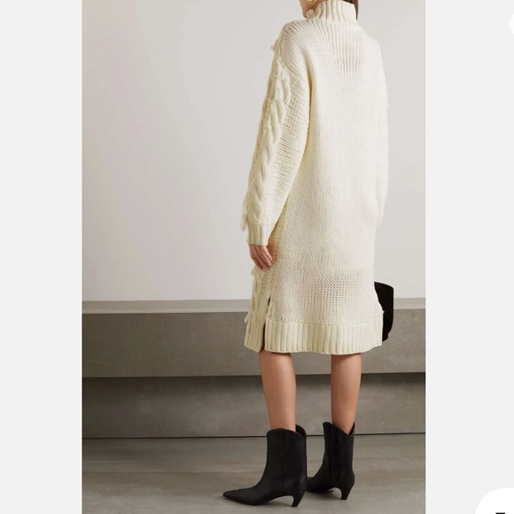 FARM Rio Fringed Cable-Knit Midi Dress - Picture 3 of 7